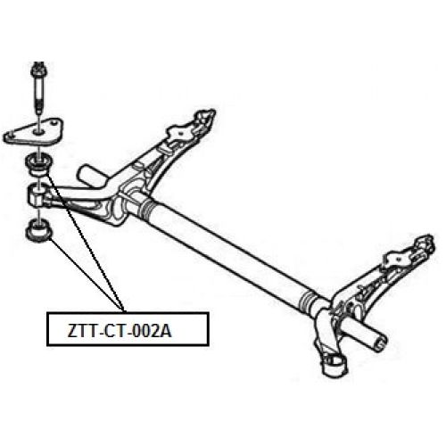 FEB SILENTBLOK PŘÍČKY ZADNÍ PEUGEOT PARTNER 1996-, CITROEN BERLINGO 96-