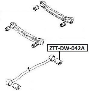 FEB SILENTBLOK RAMENO ZADNÍ PODÉLNÉ - ZADNÍ HYUNDAI ACCENT/VERNA 1999-
