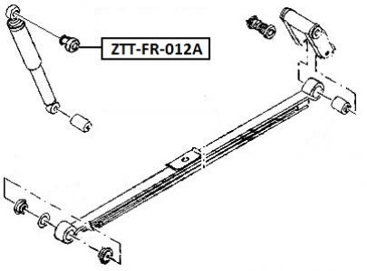 FEB SILENTBLOK TLUMIČ ZADNÍ - HORNÍ FORD TRANSIT FA/FB/FC/FD/FM/FN/FZ 2000-, TRANSIT TT9 06-