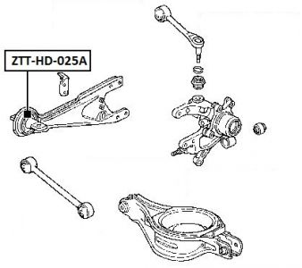 FEB SILENTBLOK RAMENO ZADNÍ PODÉLNÉ HONDA PILOT 02-