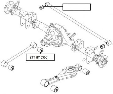 FEB SILENTBLOK RAMENO ZADNÍ PODÉLNÉ HYUNDAI H-1 (TQ) 2007-