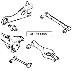 FEB SILENTBLOK RAMENO ZADNÍ SPODNÍ VNITŘNÍ HYUNDAI ELANTRA 06-; I30 2007-; KIA CARENS III 2006-; CEED 2007-