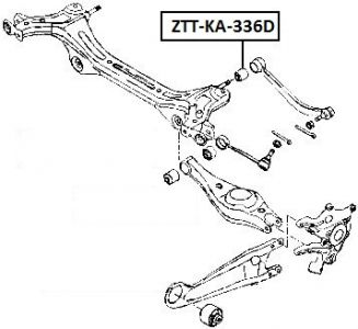 FEB SILENTBLOK RAMENO ZADNÍ HORNÍ - VNITŘNÍ MITSUBISHI PAJERO IV MONTERO V87W/V97W 2006-