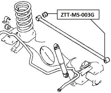 FEB SILENTBLOK RAMENO ZADNÍ PŘÍČNÉ MITSUBISHI PAJERO II V14W-V55W 1991-2004