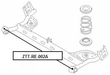 FEB SILENTBLOK RAMENO ZADNÍ RENAULT LOGAN 2005-, RENAULT SANDERO 2008-,RENAULT DUSTER 11-