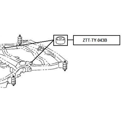 FEB SILENTBLOK RAMENO ZADNÍ PODÉLNÉ TOYOTA HILUX 95-02
