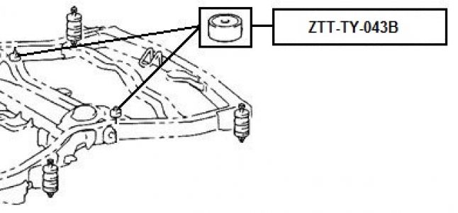 FEB SILENTBLOK RAMENO ZADNÍ PODÉLNÉ TOYOTA HILUX 95-02
