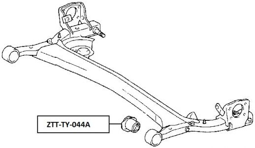 FEB SILENTBLOK PŘÍČKA ZADNÍ TOYOTA YARIS 99-05