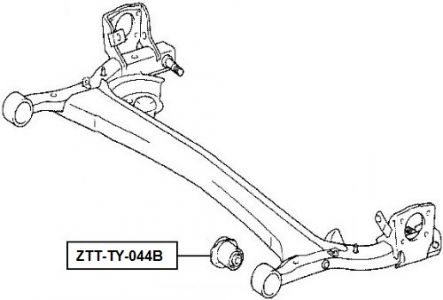 FEB SILENTBLOK PŘÍČKA ZADNÍ TOYOTA YARIS 99-05