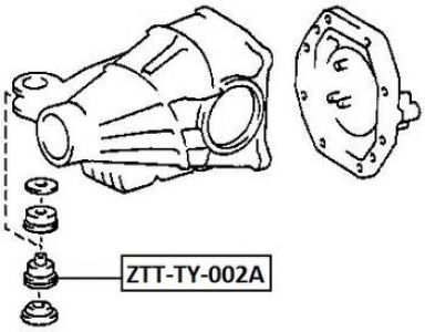 SILENTBLOK DIFERENCIÁLU PŘEDNÍ LEXUS LS400/CELSIOR UCF20 1994-2000