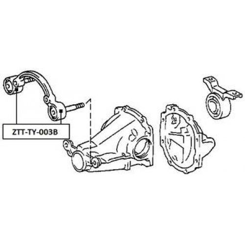 NTY Silentblok diferenciál přední TOYOTA RAV4 ACA2 2000-2005 SXA1 1994-2000 52380-42010 52380-42070 52380-42071