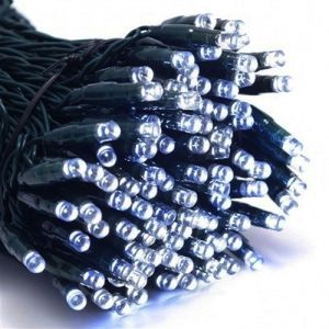 LED dekorační řetěz, 100x LED, 10 m, studená bílá