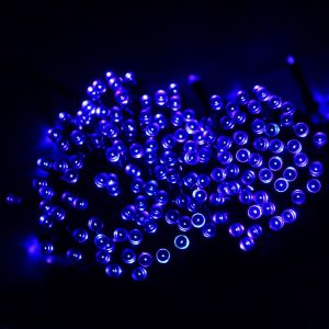 LED dekorační řetěz, 100x LED, 10 m, modrá