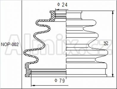 NTY Manžeta kloub vnější DODGE CALIBER PM