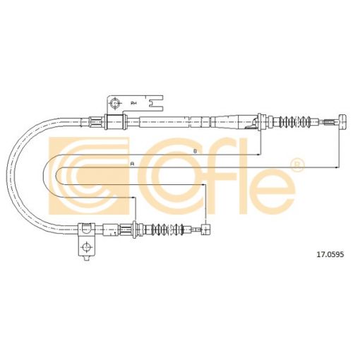 COFLE Tažné lanko parkovací brzda MAZDA 323 F BJ 323 S BJ 626 V GF