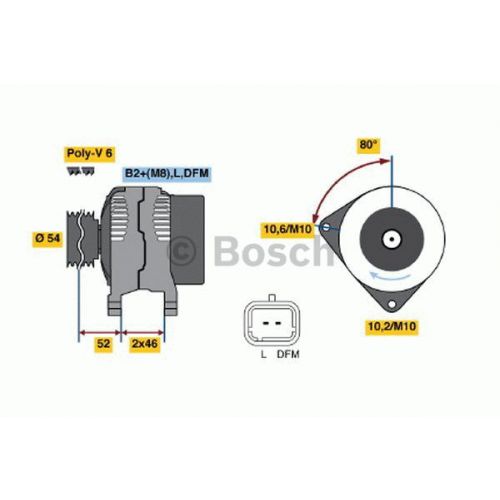 Alternátor BOSCH 0 986 047 360