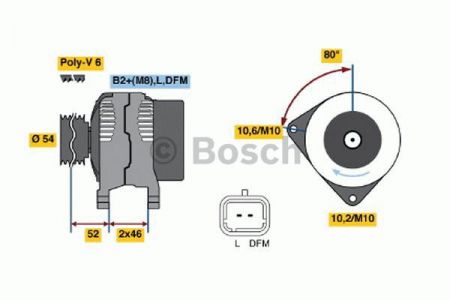 Alternátor BOSCH 0 986 047 360