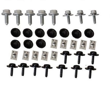 Sada sponek pro upevnění krytu motoru ŠKODA OCTAVIA 2 1Z3 1Z5 2004-13 N0195306 N0195307 N90533301 N90959101