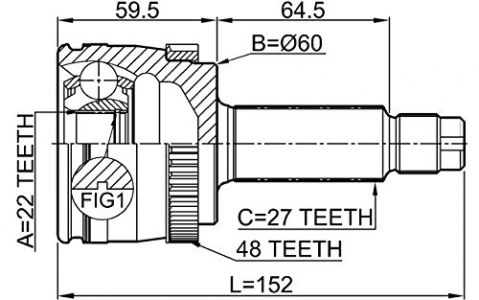 NTY Kloub poloosa zadní vnější KIA SPORTAGE 2004-2010 49691-1F000 496911F000