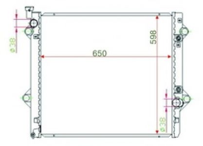 NTY Chladič voda TOYOTA FJ CRUISER 4.0L 2006-2016