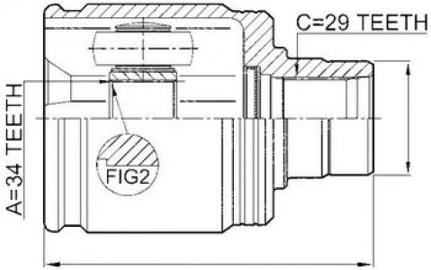 NTY Kloub poloosa HONDA ACCORD 2.2I-CTDI 02- CR-V 2.2I-CTDI 02- Pravý