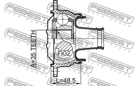 FEB Kloub poloosy MITSUBISHI PAJERO 00-