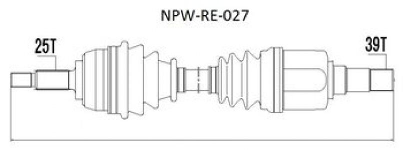 NTY Poloosa přední RENAULT MEGANE II 1.9DCI,2.0 02- SCENIC II 1.9DCI,2.0 03- GRAND SCENIC 1.9DCI,2.0 04- Levá