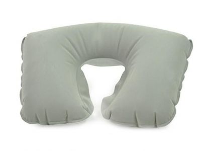 Cestovní polštář nafukovací šedý