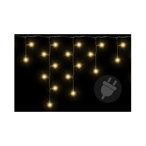 Vánoční světelný déšť 210 LED teple bílá - 5 m M02052