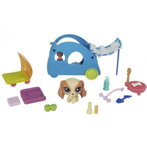 HASBRO Littlest Pet Shop Tématický set se zvířátkem Camping