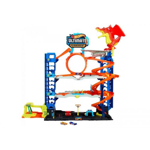 MATTEL HOT WHEELS City garáž s drakem 25HKX48