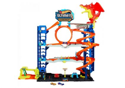 MATTEL HOT WHEELS City garáž s drakem 25HKX48