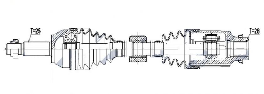 FEB Poloosa přední MAZDA 2 07-15 FD8025500B FD80-25-500B