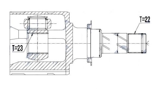 NTY Kloub poloosy OPEL CORSA D 1.3CDTI 06- 1603410