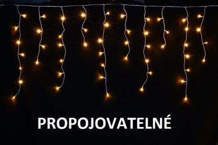 LUMA LED Vánoční světelný déšť, 630 LED, 20m přívod 5m, IP44, teplá bílá