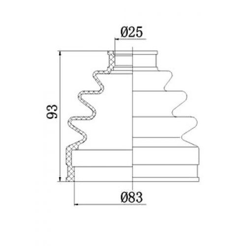 NTY Manžeta kloub vnitřní HONDA CIVIC UK 1.4 1.5 1.6 1994- MA MB MC JP EG63 83 95 1991- 44010S07000 44010SR3J03 44010SR3J05 44010SR3J53 44010SR7030 44010ST7J50 44010ST7N00 44011S07000 44011SR3J03 44011SR3J04