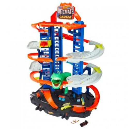 MATTEL HOT WHEELS City garáž s T-Rexem