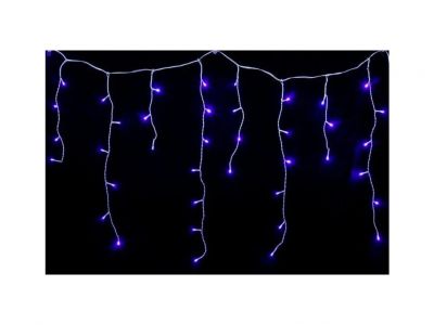 LUMA LED Vánoční světelný déšť, 312 LED, 10m přívod 1,5m, IP65, modrá se záblesky velké diody