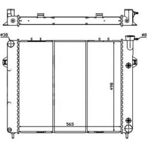 Vodní chladič JEEP GRAND CHEROKEE ZJ ZG 5.2 5.9 1993-1998 4734104 52079598 52079598AB 52006644
