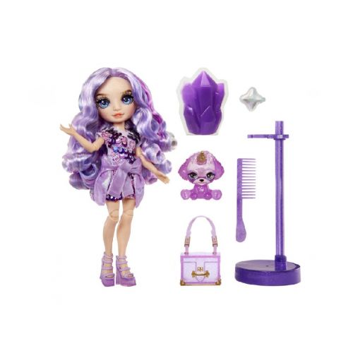 MGA Rainbow High panenka Slime Kit & Pet - Violet Wilow