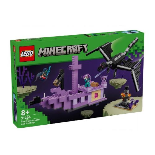 LEGO Minecraft 21264 Drak z Enderu a loď z Endu