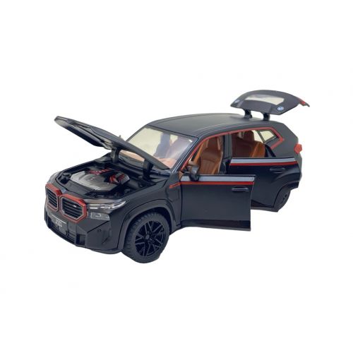 BMW XM kovový model hračka na baterie světla zvuk 1:32 černá