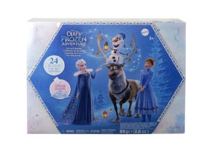 MATTEL Adventní kalendář 2024 Frozen Ledové Království s mini panenkami 25hwx20