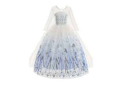 Šaty Elza II s vlečkou a třpytivou sukní M 120