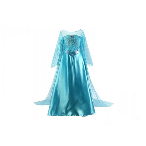 Kostým dětský Frozen Ledové království Elsa dlouhé plesové šaty L 130