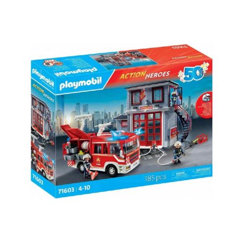 PLAYMOBIL 71603 Velký hasičský set s vodní pumpou