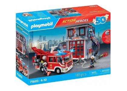 PLAYMOBIL 71603 Velký hasičský set s vodní pumpou