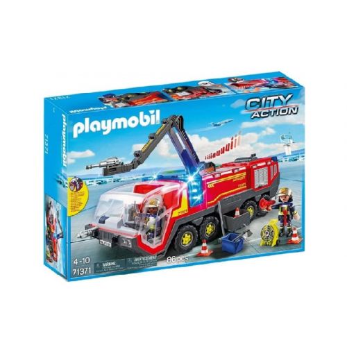 PLAYMOBIL 71371 Letištní hasičské auto se světlem a zvukem