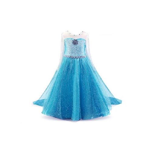 Kostým dětský Frozen Ledové království Elsa dlouhé plesové šaty XL 140