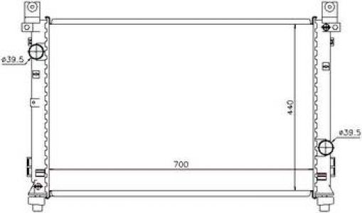 NTY Chladič voda CHRYSLER PACIFICA 3.5L 3.8L